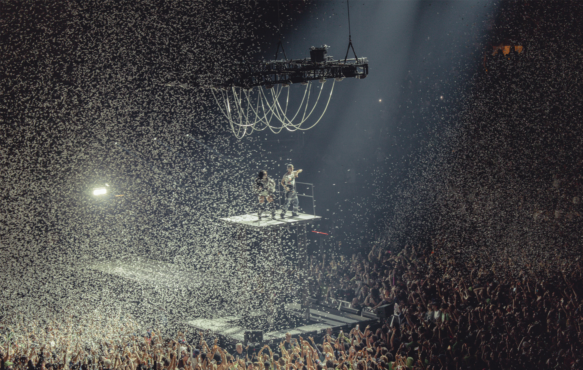 Troye Sivan and Charli XCX at the New York stop of Sweat Tour at Madison Square Garden