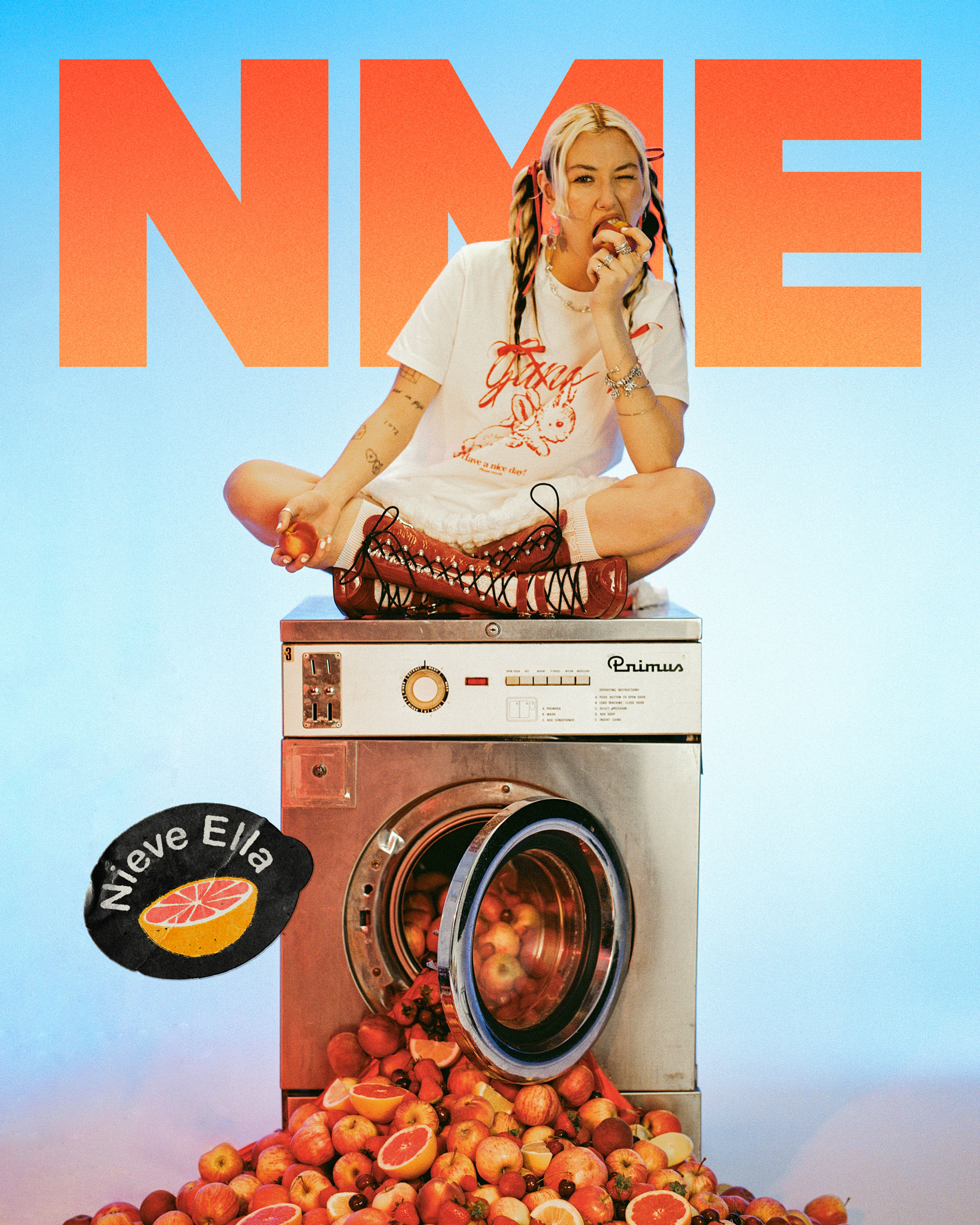 Nieve Ella on The Cover of NME (2024), photo by Rachel Billings