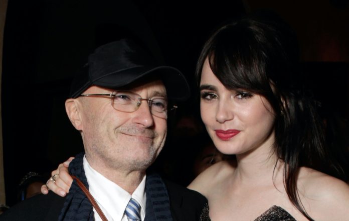 Phil Collins and Lily Collins pictured together